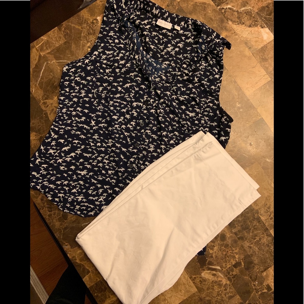 New York and Co. sleeveless shirt.